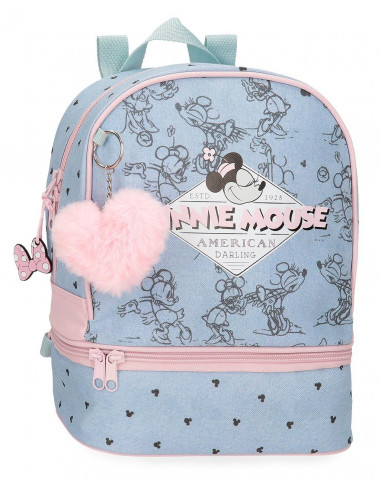 2952721 MOCHILA PORTAMERIENDAS 28CM. MINNIE MOUSE AMERICAN